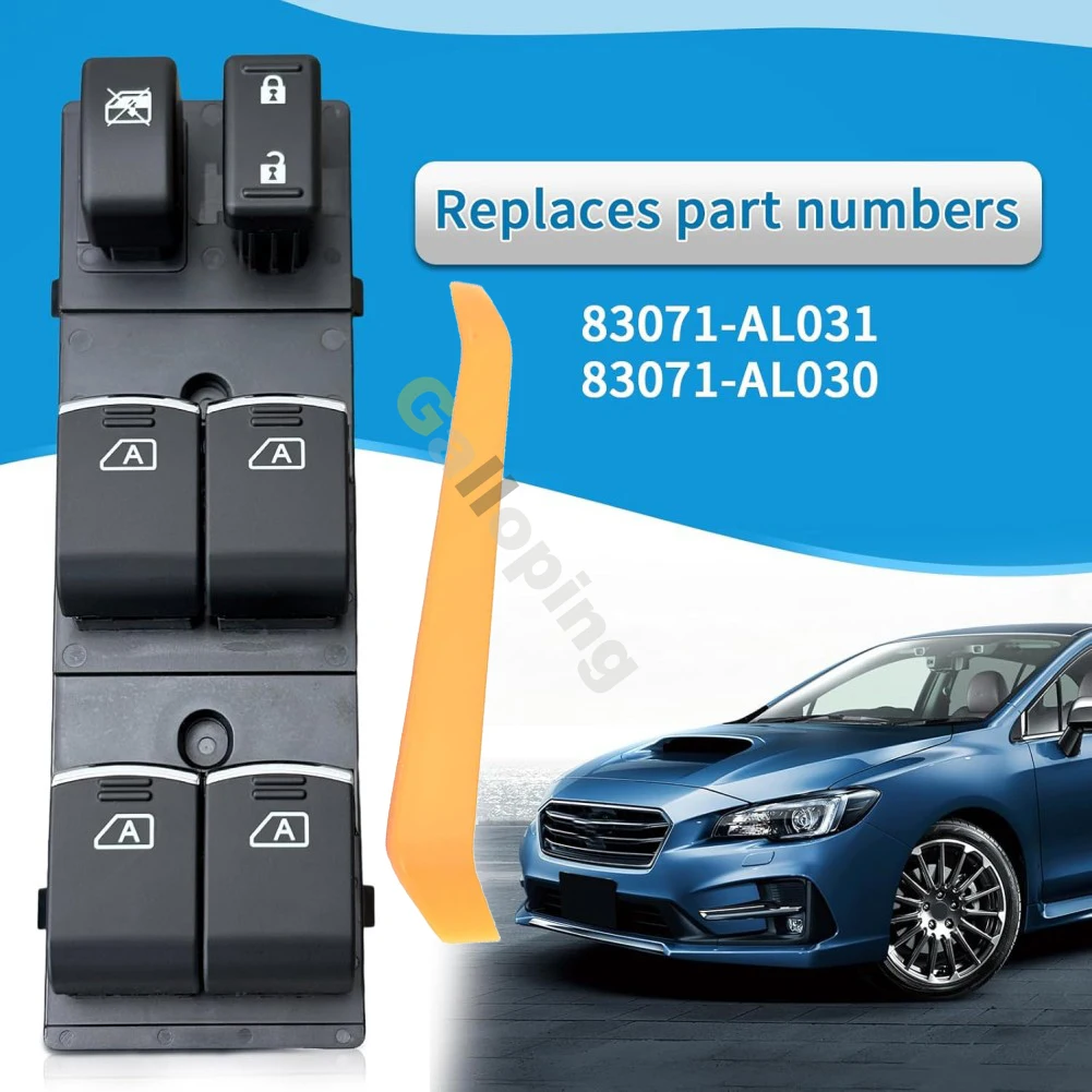 

Power Window Master Control Switch Button for Subaru Outback Legacy 2015-2020 Front Left Driver Side 3+16 Pins + Free Pry Tool