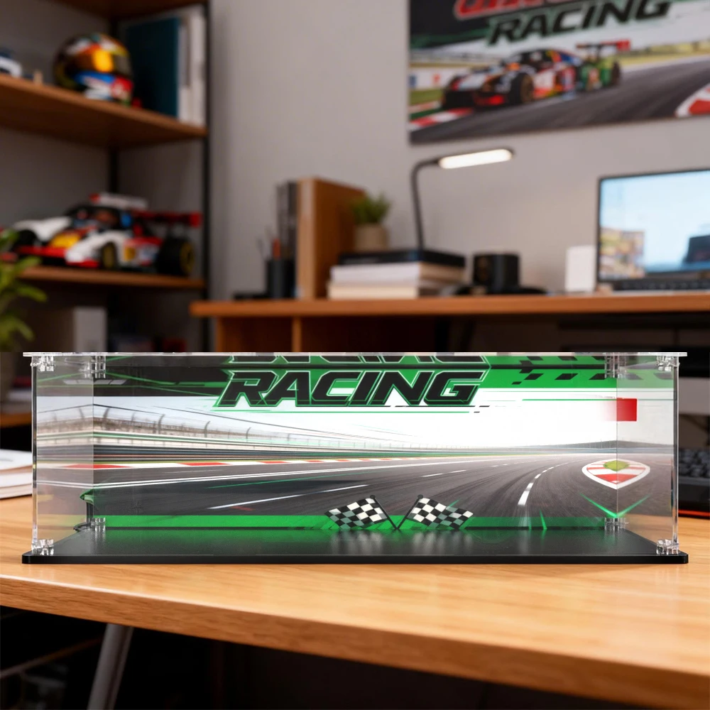 Acrylic display box for 42224 display case for REXY AO Racing Car building block dustproof clear  storage box