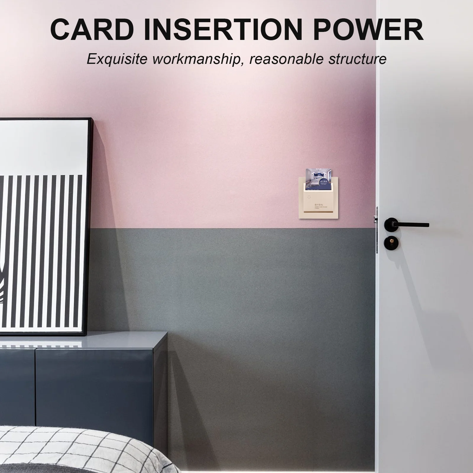 

Insert Card Power Control Panel Electricity Recognition Panel Hotel Energy Saving Room Sensor High Current Capacity