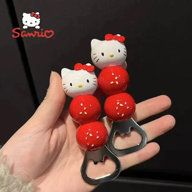 かわいいサンリオハローキティ栓抜き冷蔵庫マグネット飾り漫画創造性栓抜きかわいい装飾ホリデーギフト
