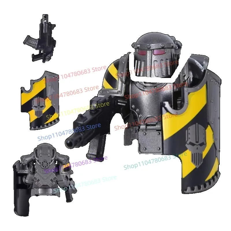 MOC строительный блок робот Mecha Knight полная мини-фигурка в сборе модель дисплей аниме персонаж мультфильма декоративная игрушка в подарок