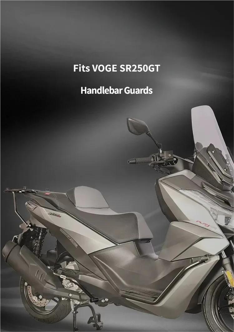 FOR VOGE SR250GT Anti-Fall Bumper Crash Bar Rear Luggage Carrier And Backrest Combo Motorcycle Accessories Reinforced