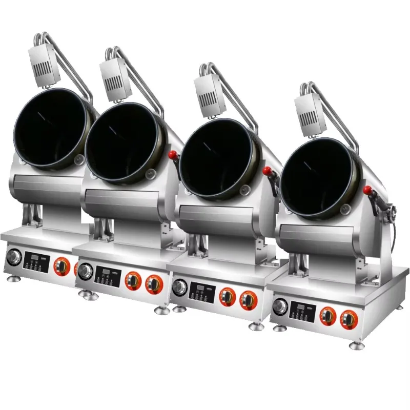 Full-automatic Intelligent Luxury Commercial Cooking Machine 304 Stainless Steel High Efficiency Gas/Electric Easy