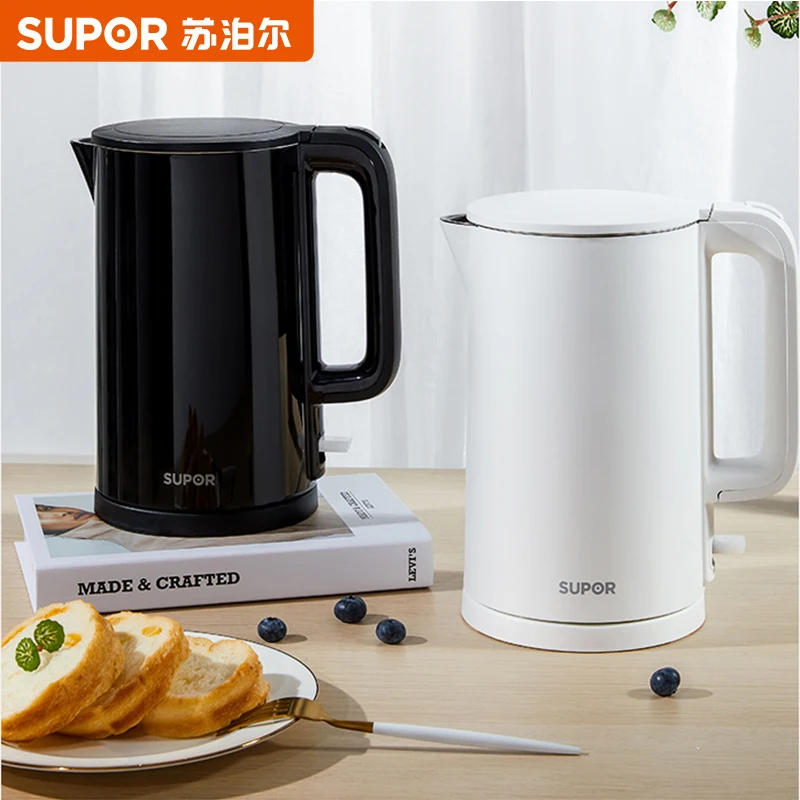 SUPOR Electric Kettle Fast Hot boiling Stainless Intelligent Temperature Control Anti-Overheat Kettle Tea Pot ElectricTea Maker