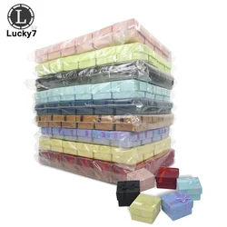 120pcs/lot Paper Ring Box Jewelry Boxes for Organizer Jewelry Display Assorted Colors Ring Box Small Gift Boxes