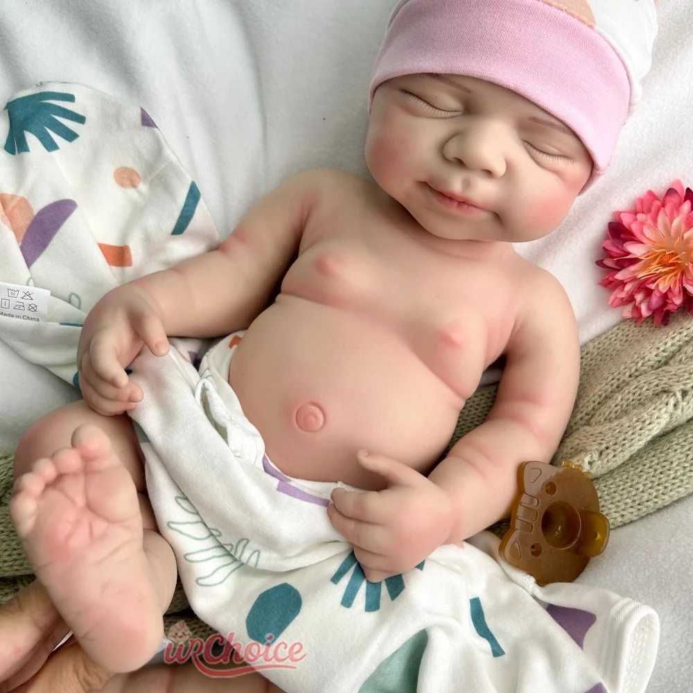 20 pollici morbido al tatto silicone rinato neonato/ragazza dettagli realistici pelle 3D può utilizzare ciucci bambola rinascita per fotografia giocattolo per bambini
