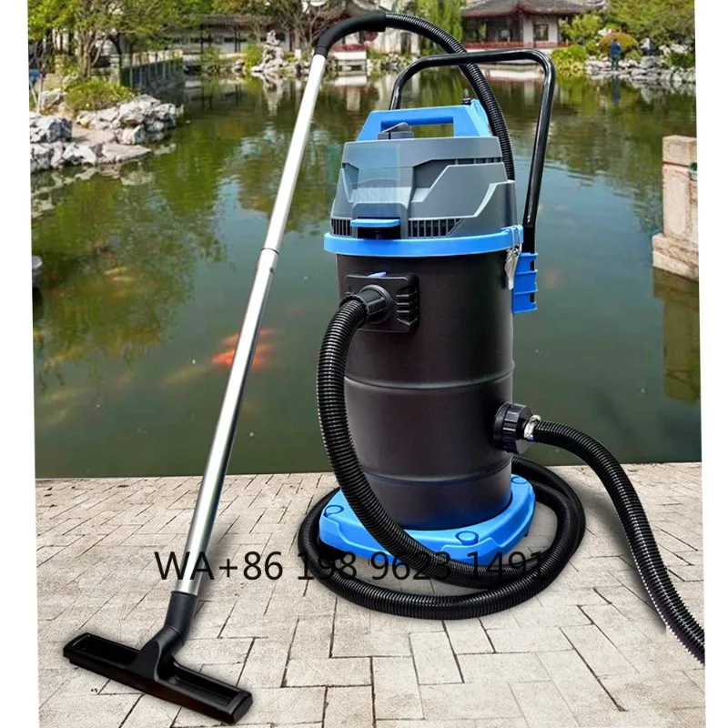 

handheld wet dry pool vacuum cleaner, fitted with multiple suction nozzles for and swimming pool professional cleaning