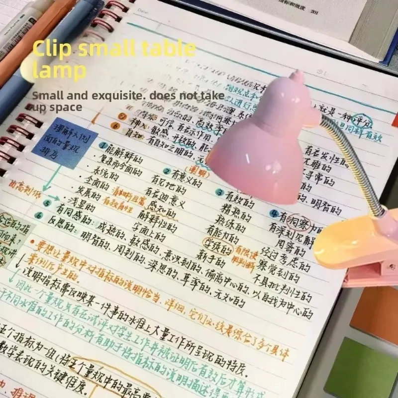 Lámpara de lectura portátil y respetuosa con los ojos, luz cálida y brillante con Clip y batería de larga duración para libros y escritorios, 1 ud.  