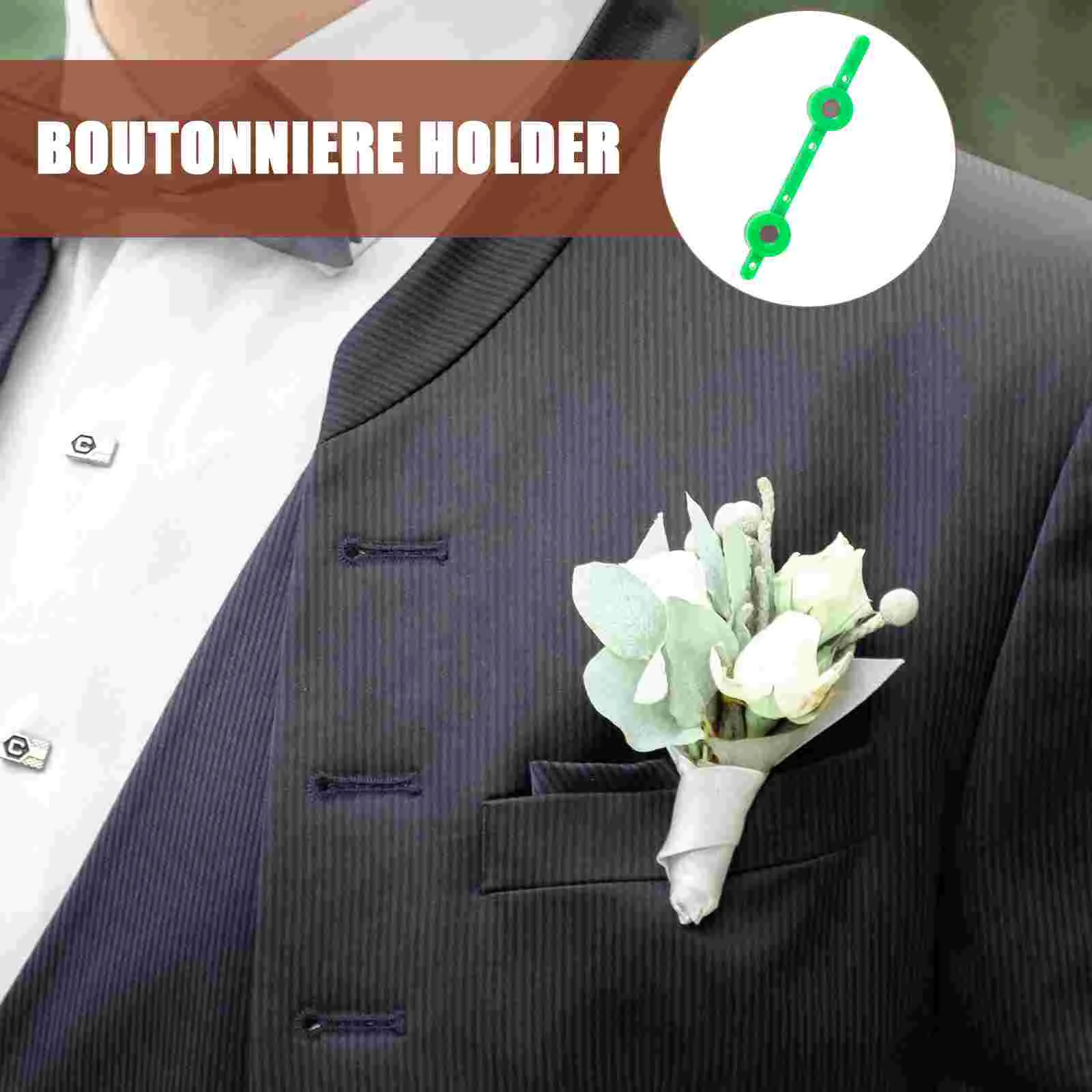 2 Pcs Flower Magnet Boutonniere Supplies Magnetic Holder Pin Corsage Small Magnets