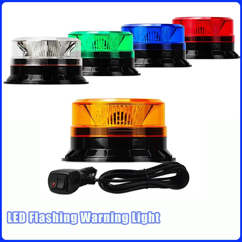 

Waterproof LED Flashing Warning Light Magnetic Installation Emergency Lamp Signal Strobe Beacon Lights for Car School Bus