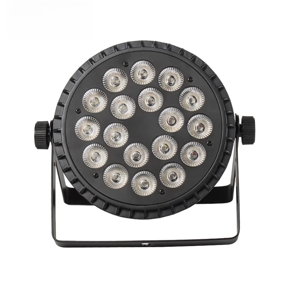 4PCS Aluminum Alloy LED Flat Par 18x12W RGBW/18x18W RGBWA+UV LED Lighting DMX512 Disco Professional Stage DJ Equipment