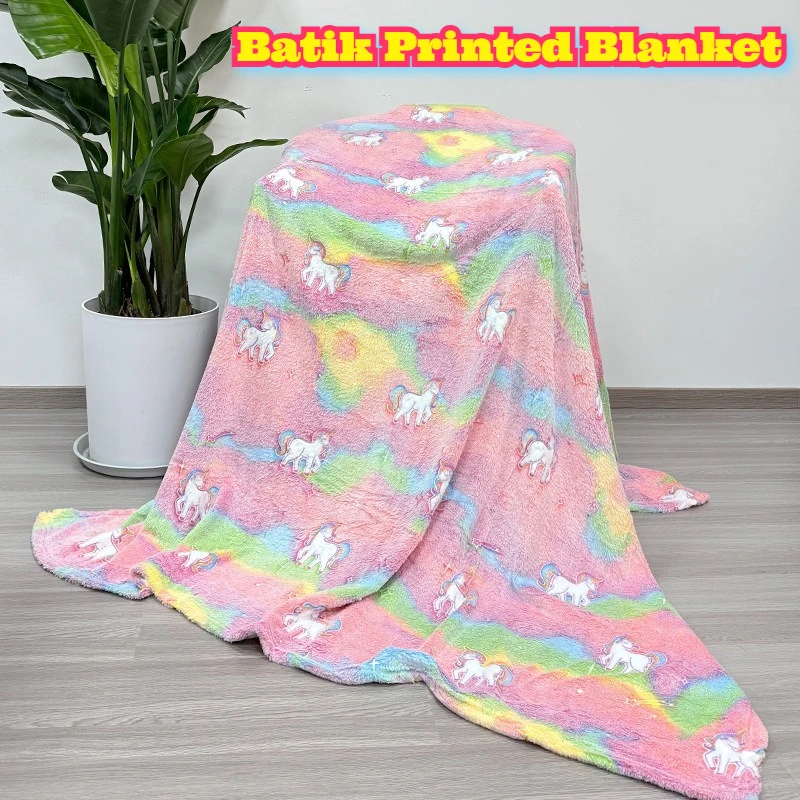 ليلة توهج انعكاس الصوف بطانية أفخم رمي مكتب النوم حجم واحد الكرتون نمط تكييف الهواء الأريكة أريكة الراحة الدافئة