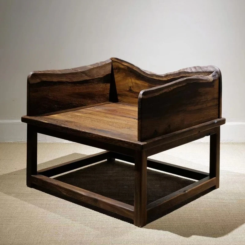 Zen sitting chair Chinese wabi-sabi style Zen tea chair