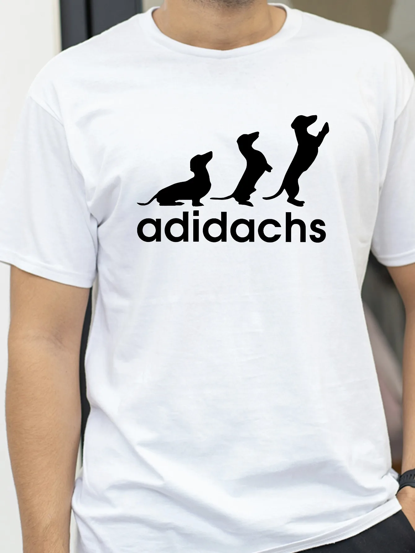 

Mens Dachshund Dog Lover T-Shirt Funny Father Dog Lover Gift T-Shirt & Tees Unique Cotton Men's T Shirt