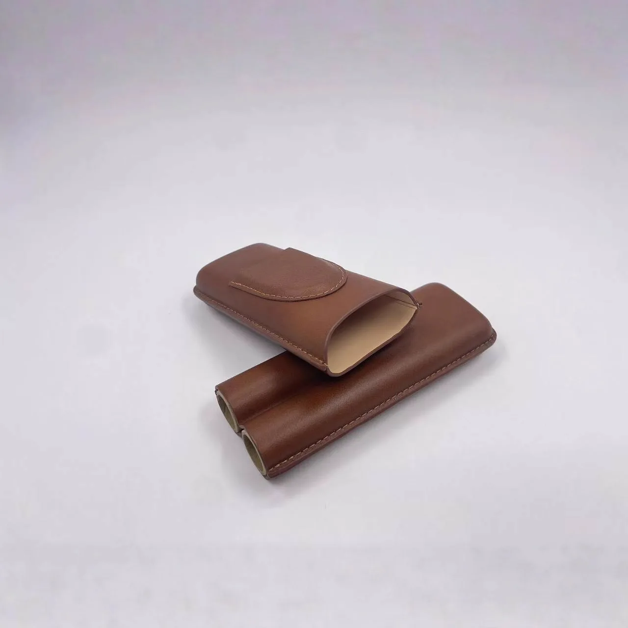2-pack cigar box set, portable cigar moisturizing tube, cigar box