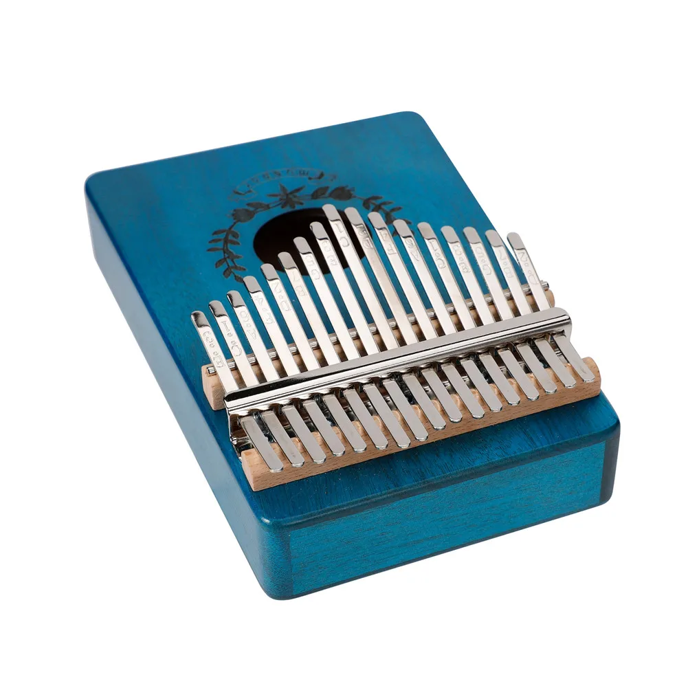 1 Set 17-keys Mahogany Kalimba Finger Thumb Piano Mbira Garland Style Thumb Piano Dropship