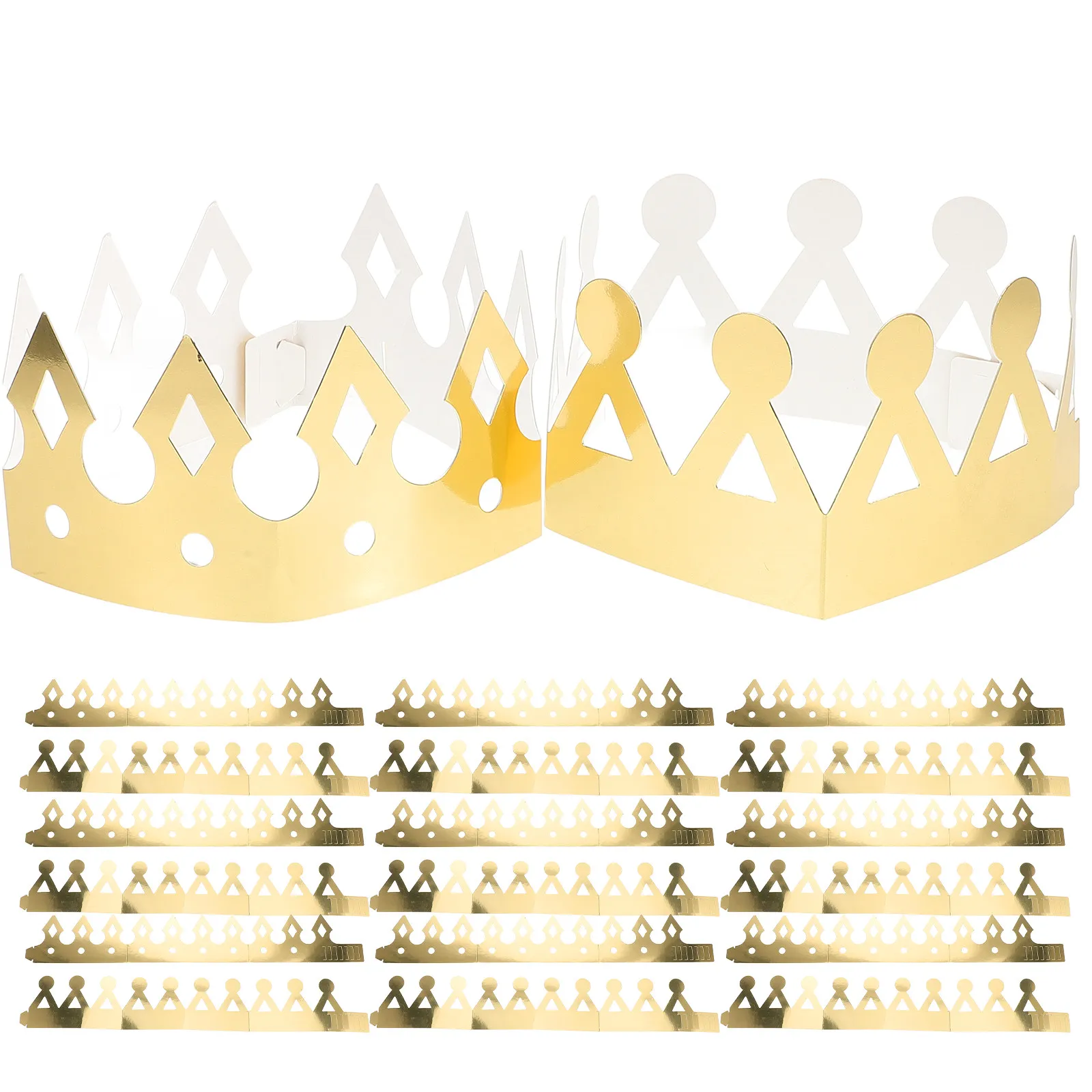 

24 шт. ярких цветных шляпок-корон из высококачественной бумаги для детских дней рождений, вечеринок и праздников, удобные, декоративные