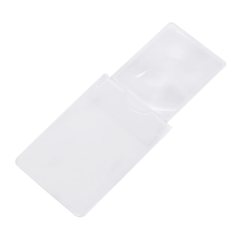 Credit Card Magnifier Glass Sheet Lens Reading Glasses + Sleeve