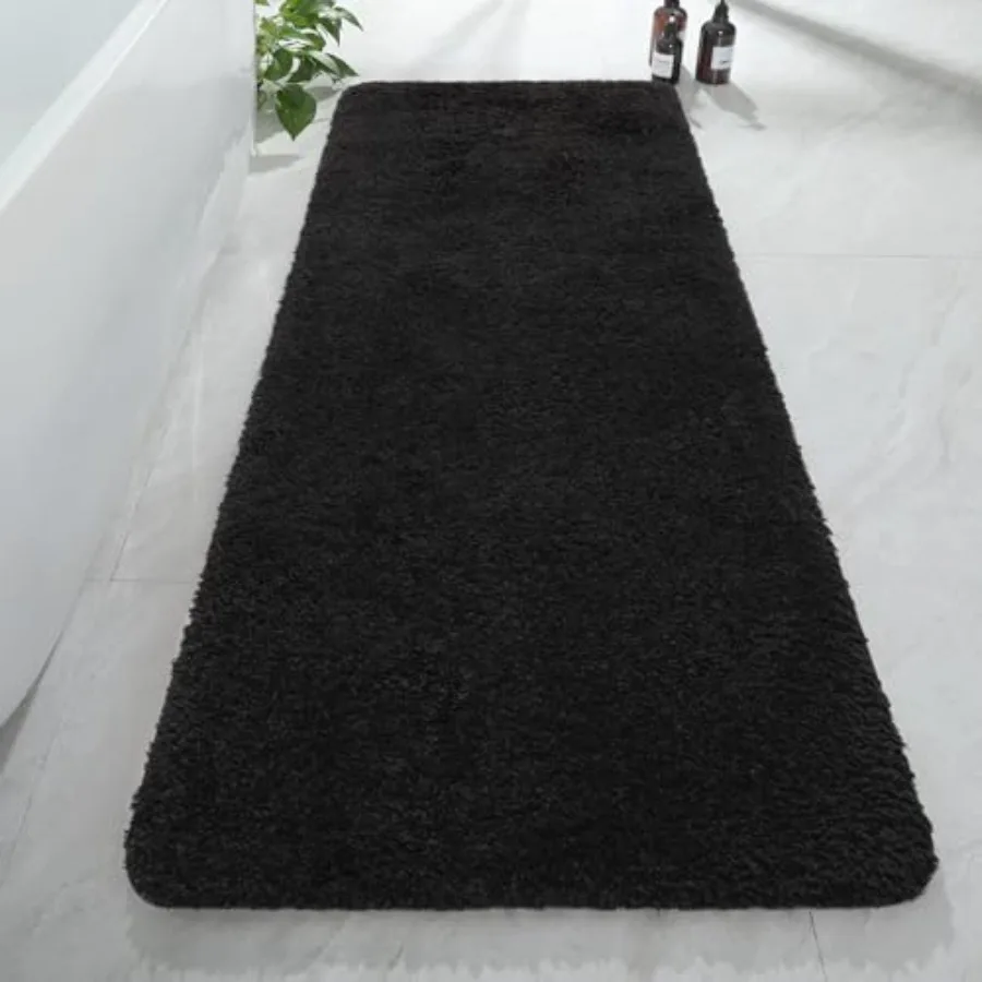 

Luxury Non Slip Bathroom Rug, Thick Soft and Absorbent Microfiber Bath Mat, Rubber Backing Quick Dry Rugs Carpets, Machine Wash