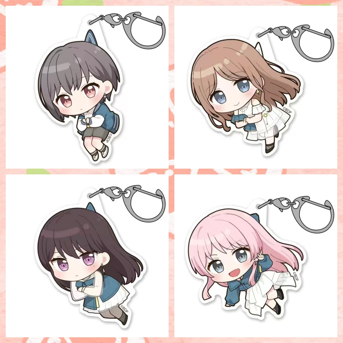 Hot Anime BanG Dream! Acrylic key chain Schoolbag decor Sign Fans Gifts 6cm