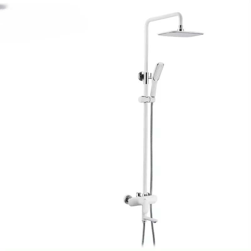 

Chrome Polished Wall Mounted 3 Function Bath&Shower Faucet Rain Shower Set