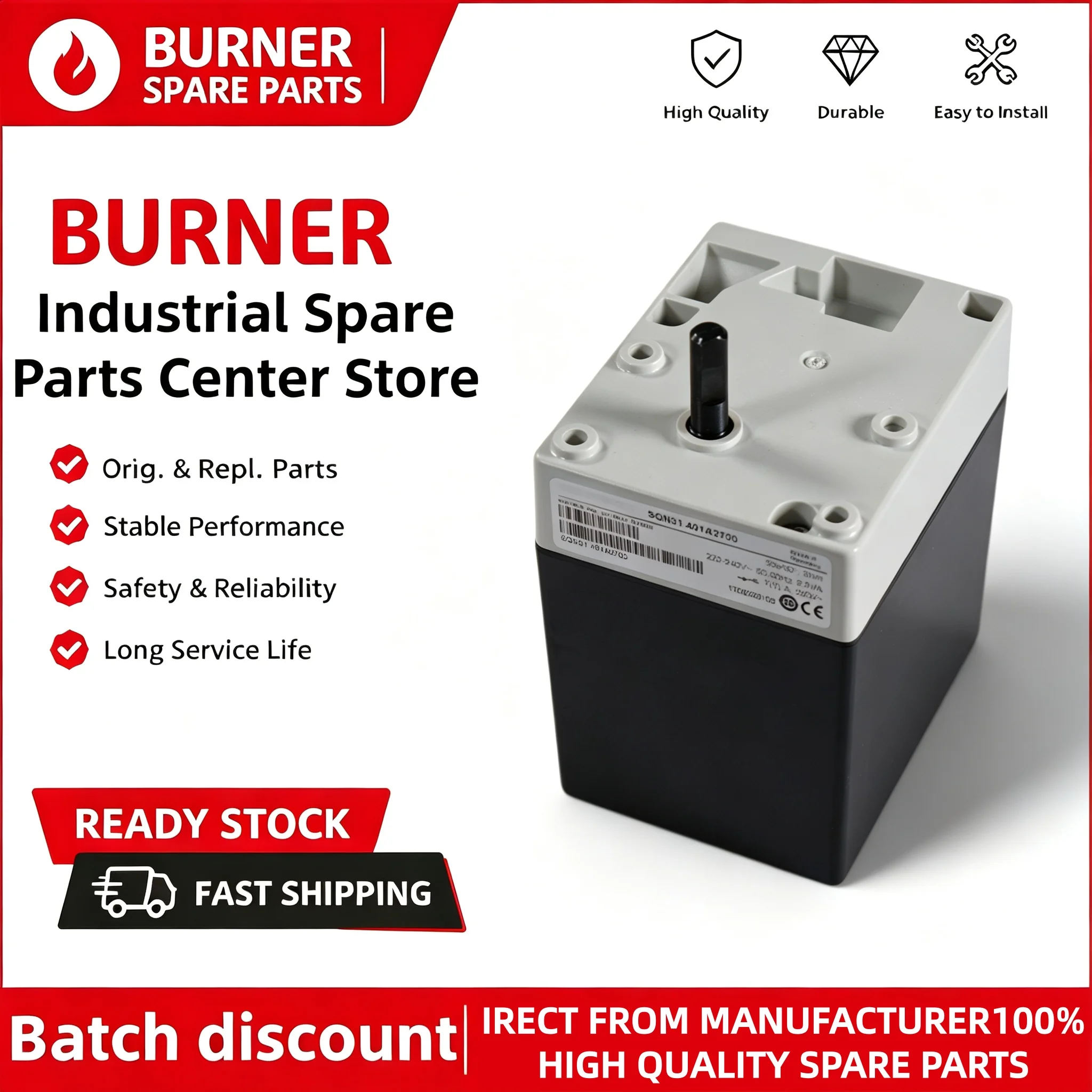 SQN31 Series High Precision Air Volume Control Servo Motor SQN31.221A2700-SQN31.762A2700 Compatible OEM Industrial Combustion Fu