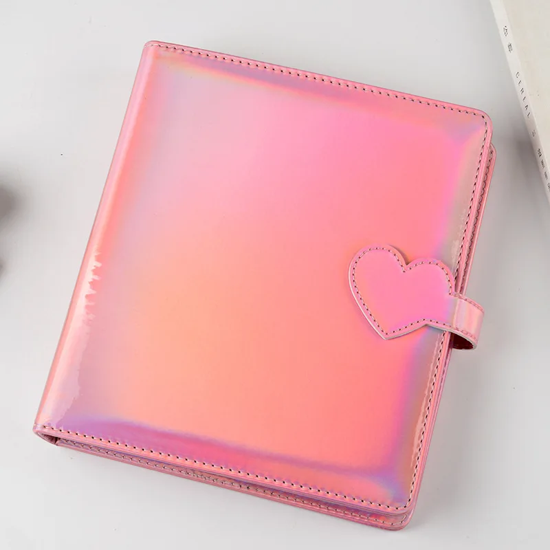 Shining PVC Photo Album 25 Inner Pages Photocards Binder Holds 200 Pcs 2.5x3.5 Inch Mini K-pop Star Card Collect Book Album