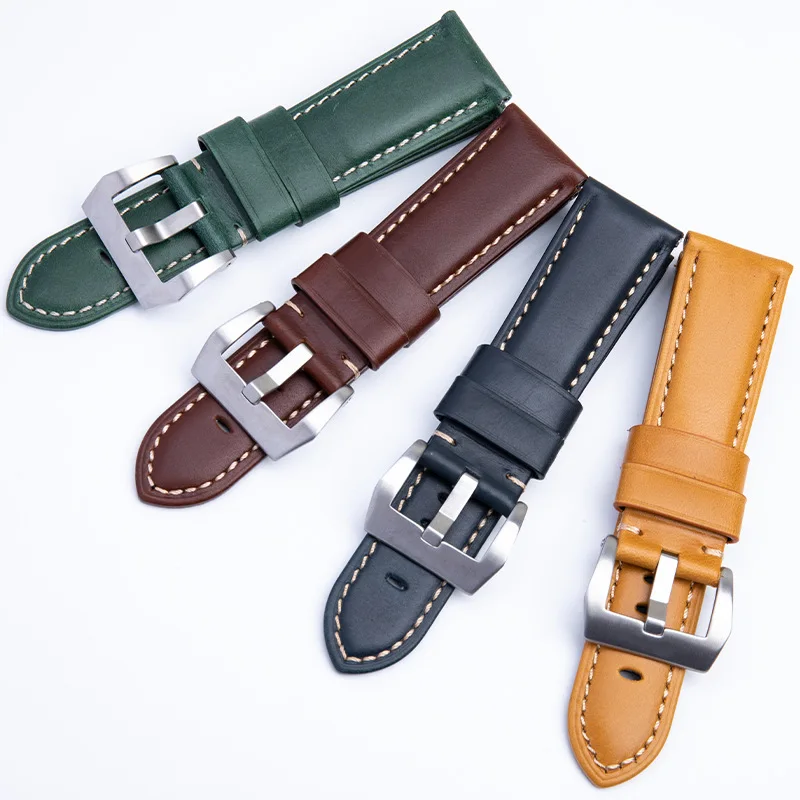 حزام ساعة 18/20/22/24 ملم لساعة سامسونج جالاكسي 7/6/5 برو/4 سوار جلدي amazfit gtr 4 3 Pro gts 4 mini 2 ملحقات الفرقة #1