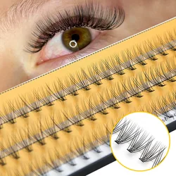 60 Bundles Professional Mink Eyelashes Natural Eyelash Extension 3D Russia Individual Eyelash Cluster Makeup Tools Lashes Cilios