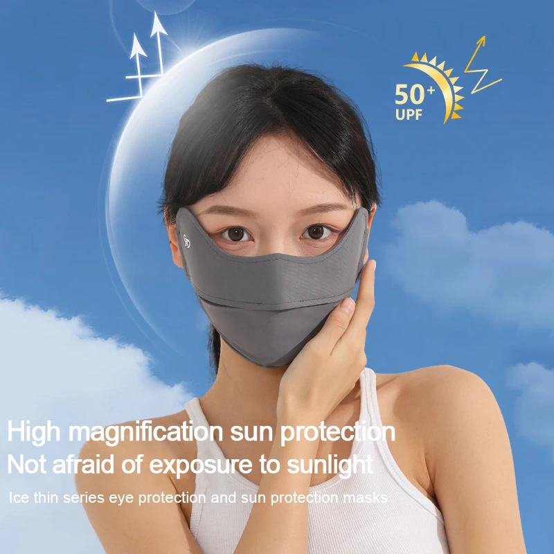 Fashion Thin Outdoors Sun Protection Mask For Women Girls Cycling Anti-UV Breathable Mask Hunting Running Sport Mask Scarf