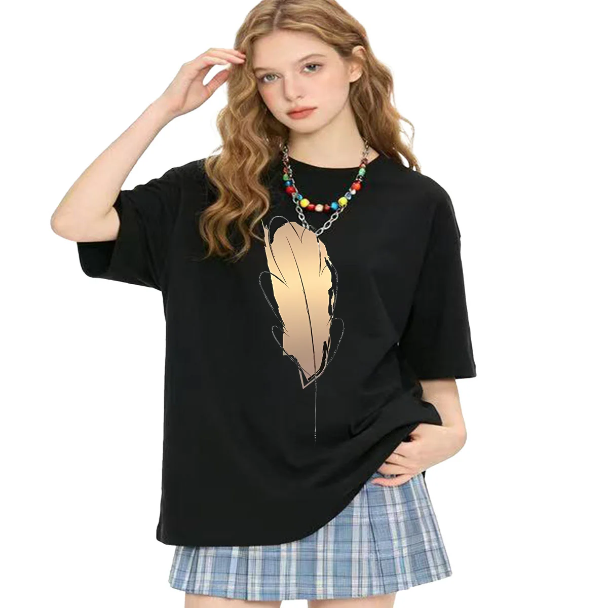 

Women's Red Love Cartoon Casual Round Neck Fashion Trend Short-sleeved T-shirt Graphic T Shirts Summer polyester fabric