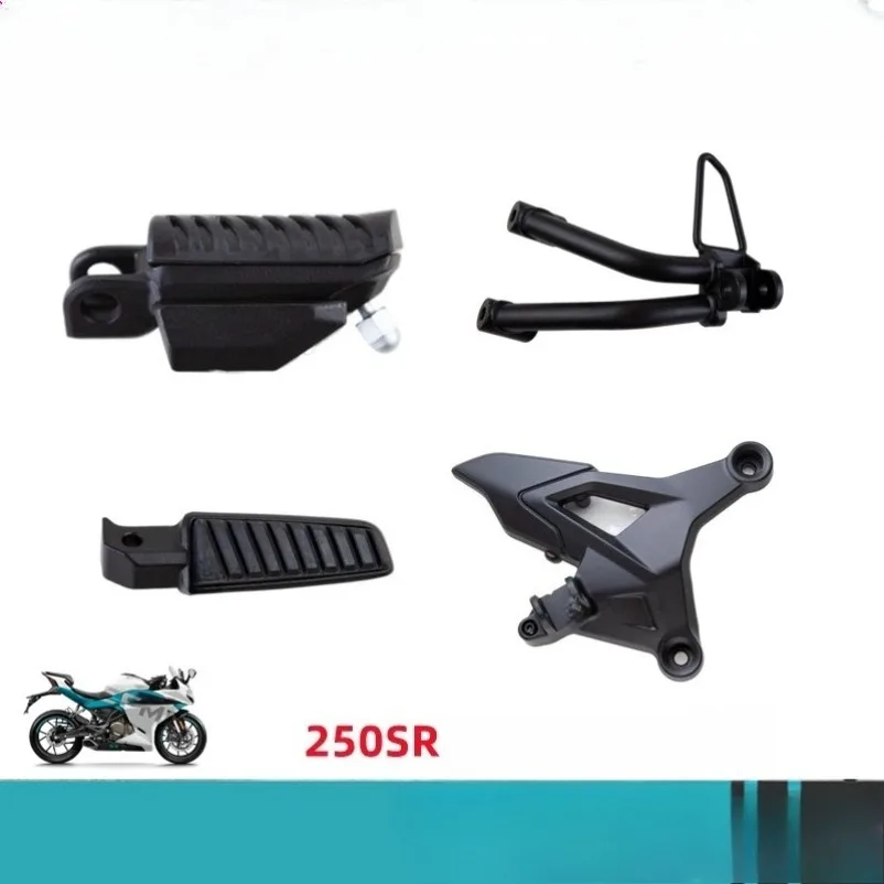 For CFMOTO 250SR CF250SR 250-6 Motorcycle Front Left Right Pedal Foot Rest Peg Bracket brake lever Footrest Footpeg