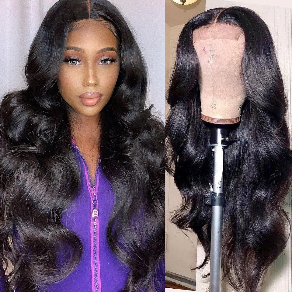 Body Wave 360 Lace Wig Human Hair Pre Plucked Transparent 13x4 Lace Frontal Wig Brazilian Hair Wigs For Black Women Bling Hair