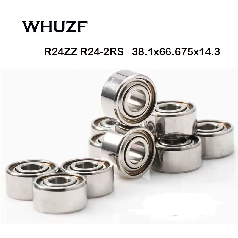 ( 2PCS ) R24-2RS R24ZZ EE13 RS ABEC-7 Deep Groove Ball Bearing 38.1x66.675x14.3mm Inch Miniature Bearing