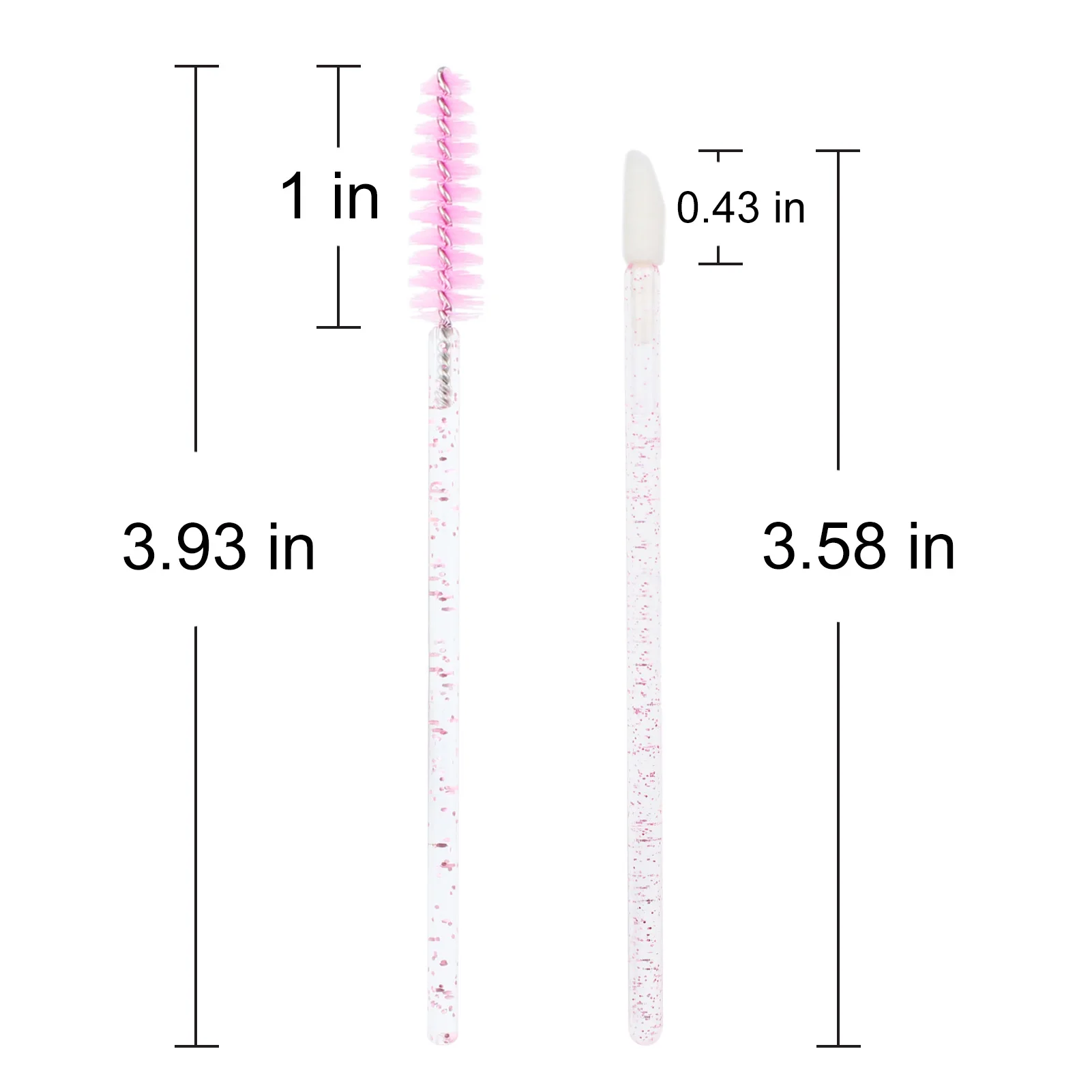 100pcs Disposable Lip Brushes Eyelash Mascara Wands Lipstick Cotton Swab Lipgloss Brush Makeup Tools Applicators