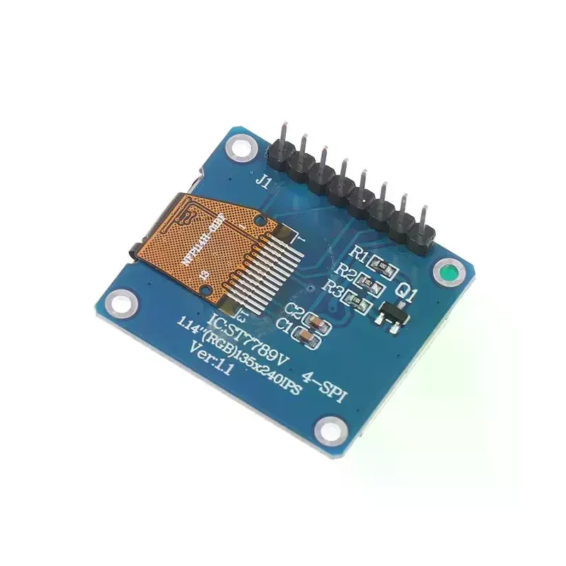 1.14 Inch SPI Serial Port 135x240 Touchscreen IPS TFT Display ST7789 135x240 SPI 8-Pin 65K Color LCD Screen For