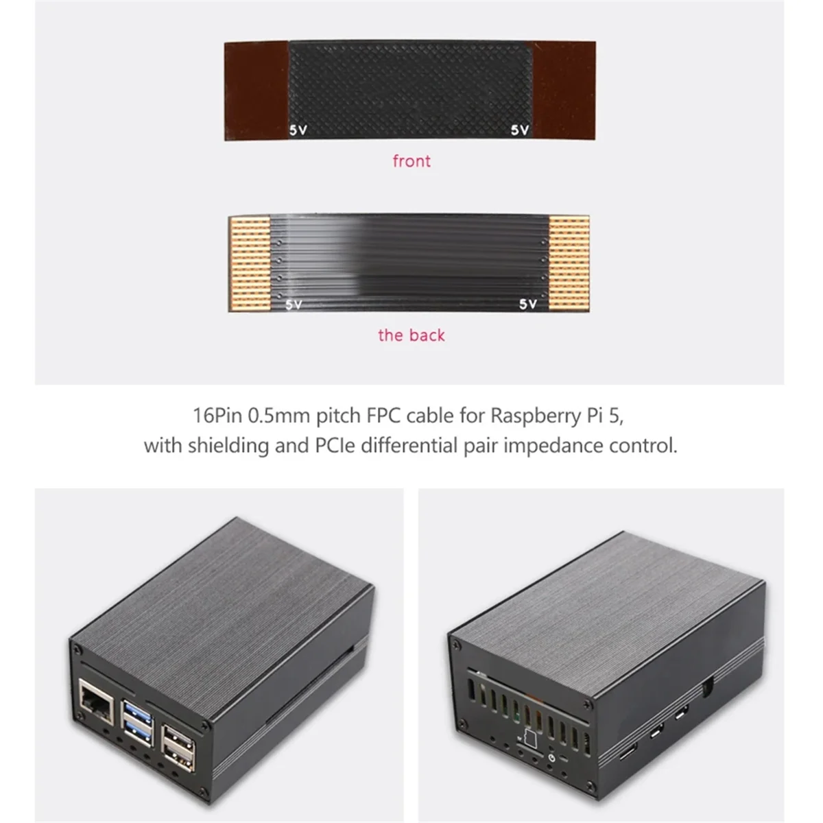 

# 109A MPS2280D + корпус + охлаждающий вентилятор Pi5 для Raspberry Pi 5 PCIE-M.2 Dual NVME SSD HAT Поддержка 2280/2242/2230 SSD (синий)