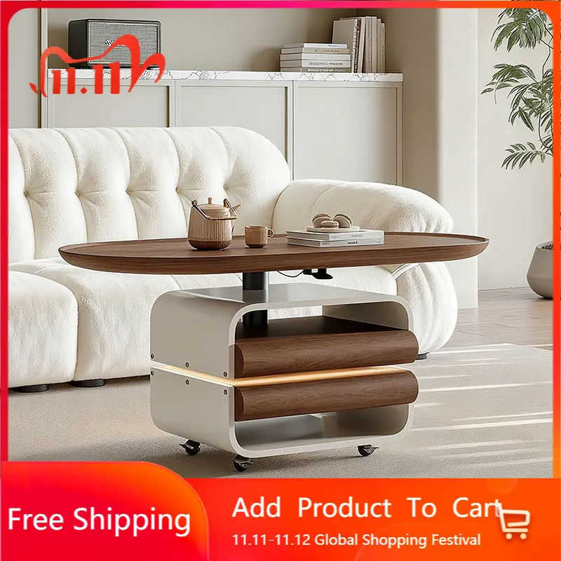 

Japanese Japandi Coffee Table Decor European Storage Nordic Coffee Table Luxury Vintage Muebles Para El Hogar Home Furniture