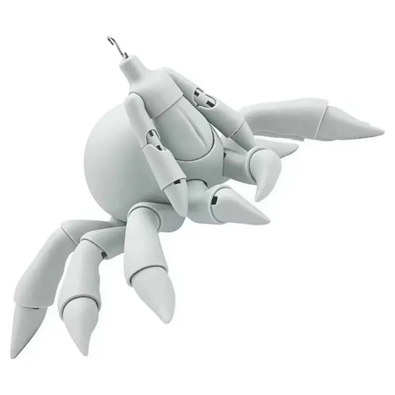 ABUM-1/12 Scale Bjd Spider Blank Body Full Articulated Joint Unpainted Figurine Gift For Diy Custom For Making Gray