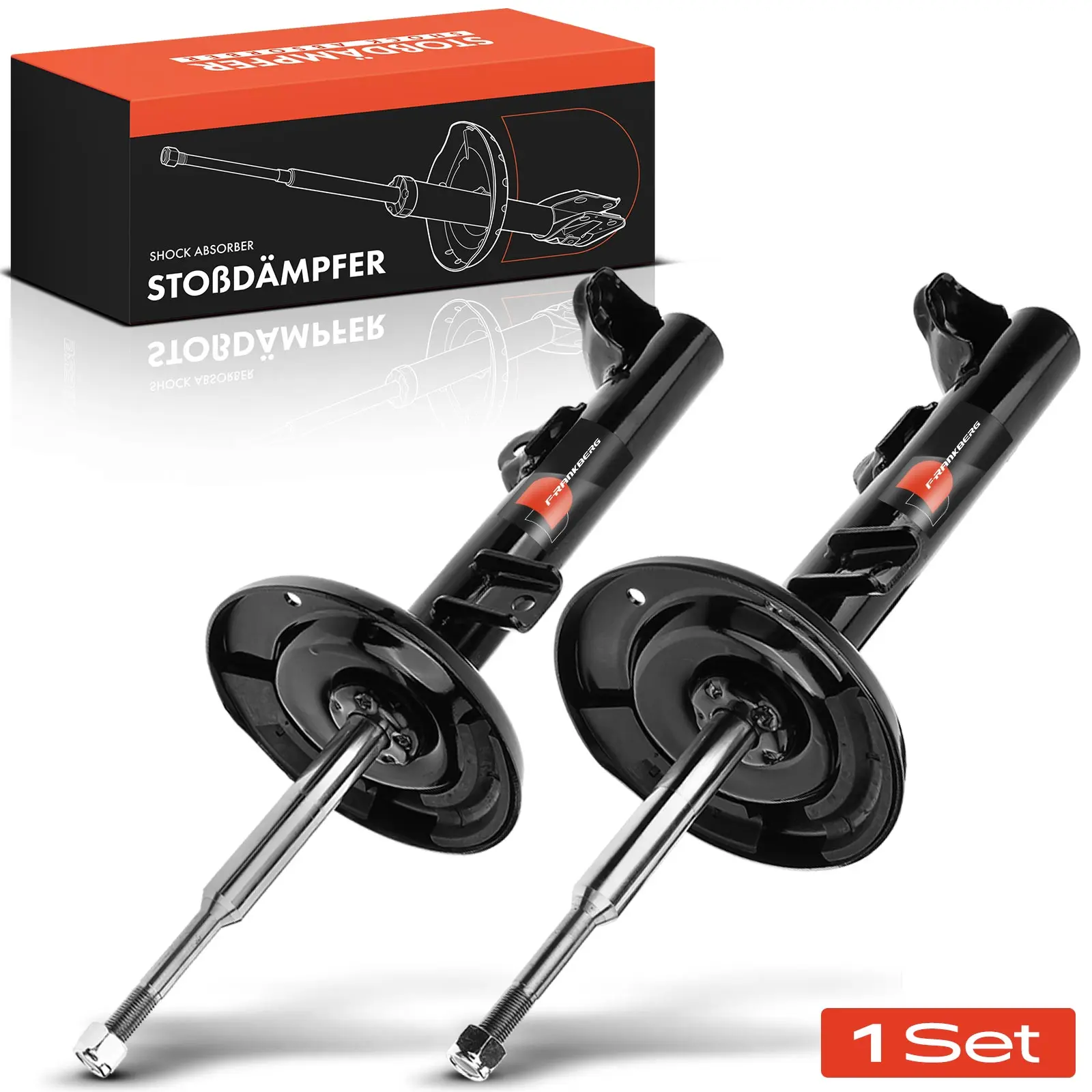 Frankberg 2x Stoßdämpfer Vorderachse für Mercedes-Benz CLK C209 CLK Cabriolet A209 2002-2010 2093202130 2093201130 335932