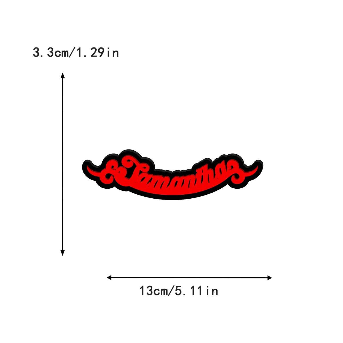 Vintage Flourish Script Acrylic Car Sticker, Custom Name Letter Decal Waterproof Auto Body Badge for Car Styling & Home Decor view 5