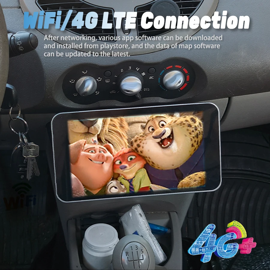 7'' Android 15 Screen Auto Radio For Renault Twingo 2007-2013 Car Multimedia Player Radio Stereo Navigation Wireless Carplay 4G