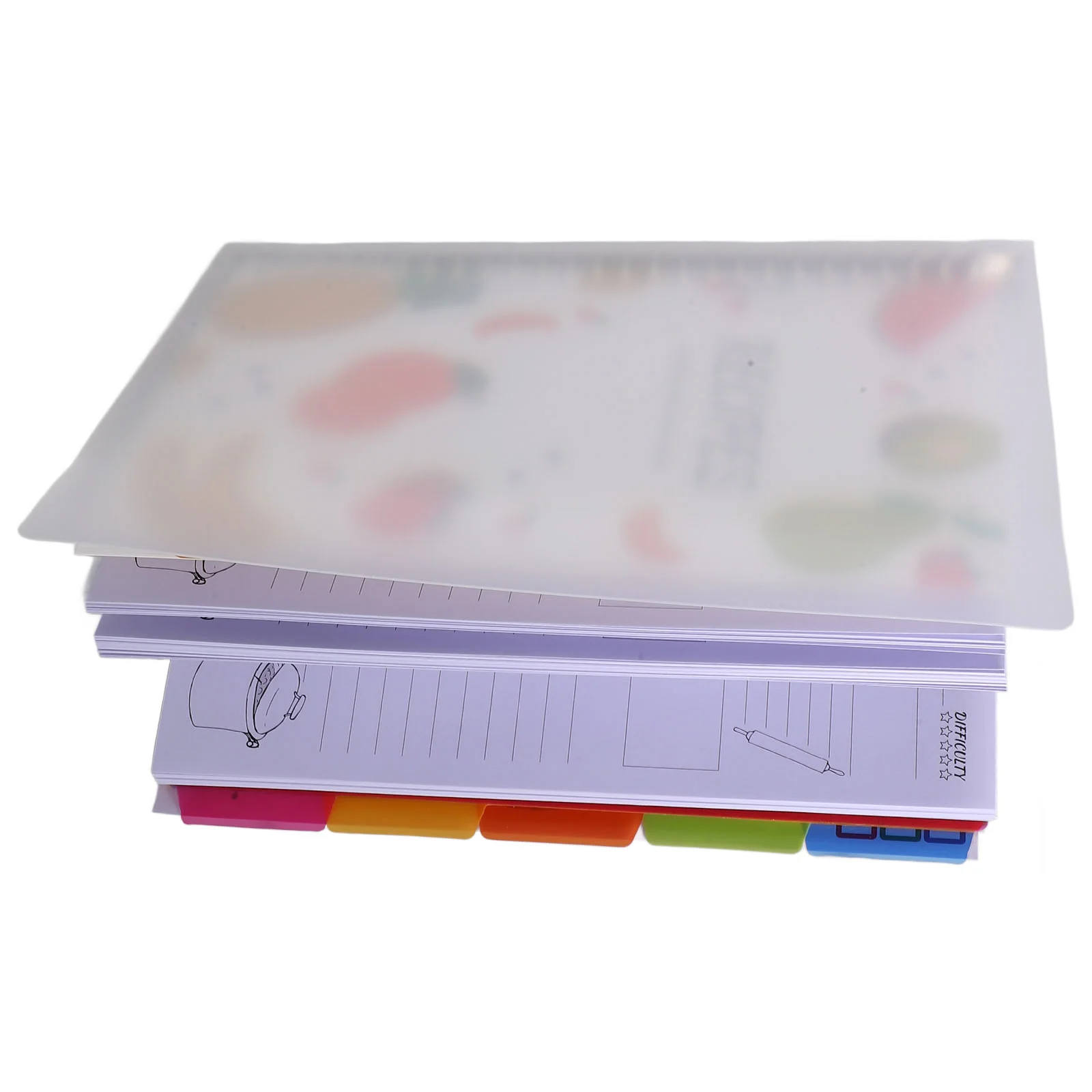 Recipe Book The Notebook Planning Recording Binder Self Made Kitchen Noting for DIY Notebooke Plastic Planner