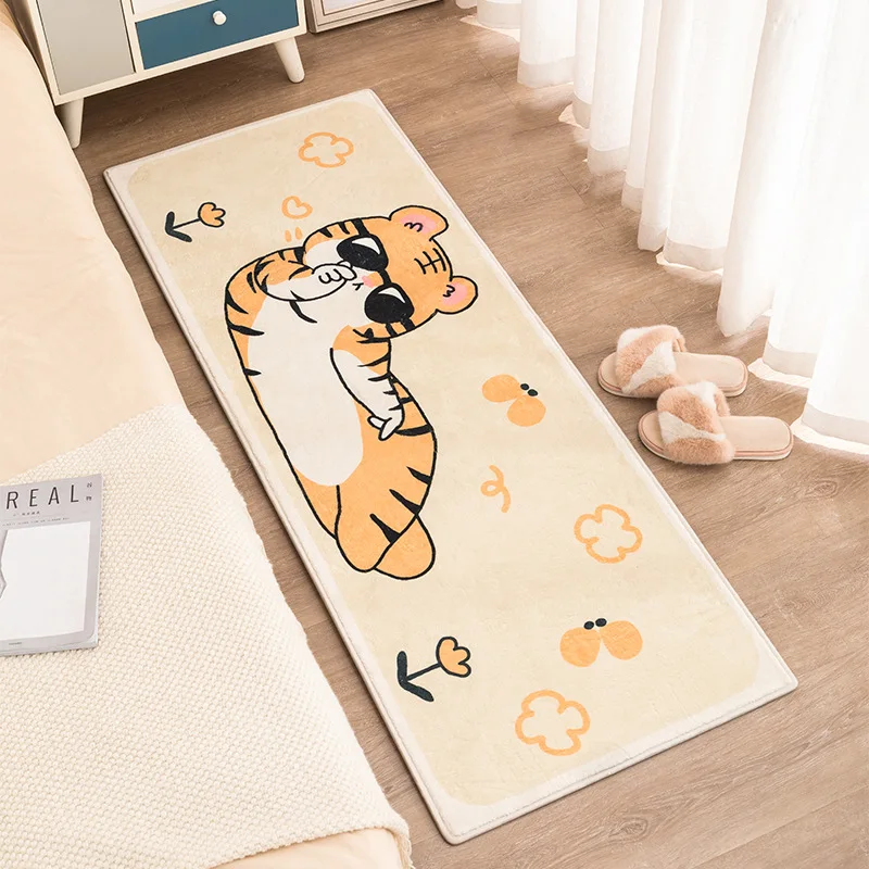 

Soft Fluffy Floor Mats Cartoon Funny Tiger Carpets for Living Room Creative Bedroom Bedside Sofa Table Area Rugs Home Decoration