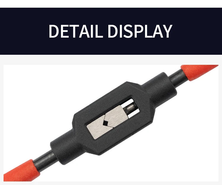 Verstellbarer Windeisen-Griff für M1-M8 ~ M9-M27 metrische Wasserhähne, Superharter Gewindebohrer aus Kohlenstoffstahl, Handgewindewerkzeuge – Detail 10