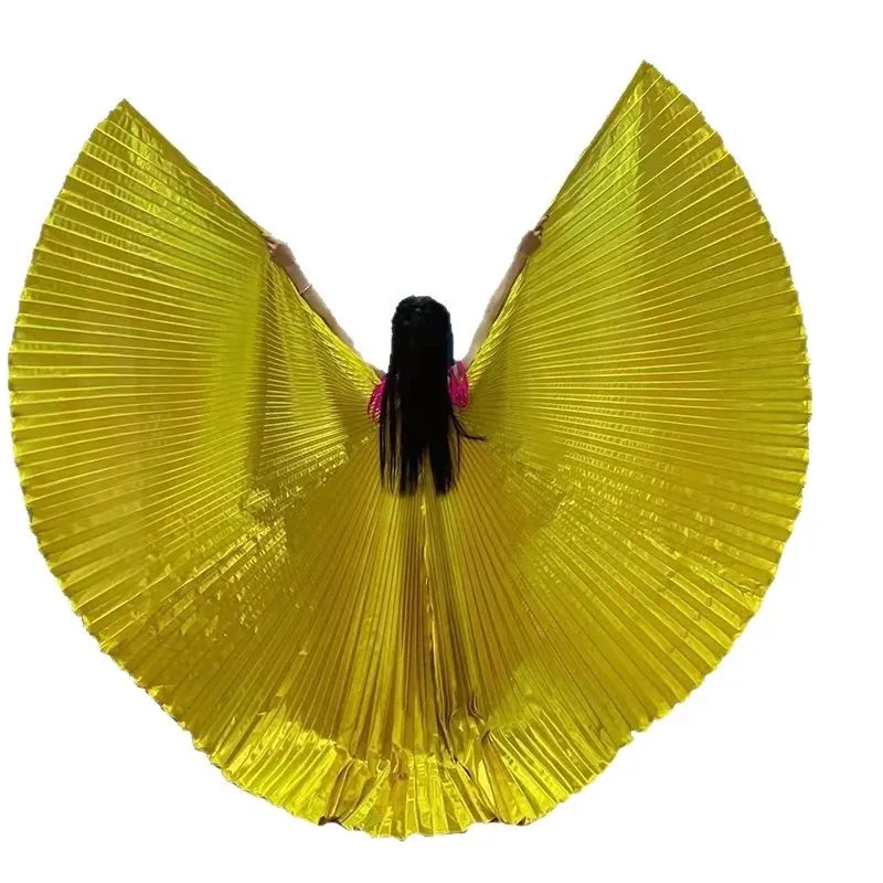 

Transparent Iridescent Stage Performance Props Oriental Dance Plus Size Egyptian Wings Belly Dance Isis Wings 300 Degrees