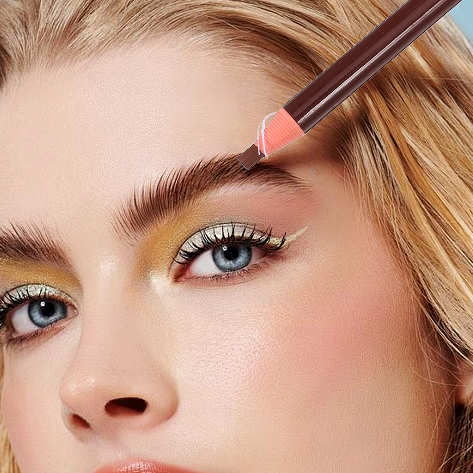 

1pc Waterproof Deep Brown Sweat Makeup Tools Proof Tear Line Brow Portable Eyebrow Pencils Makeup Tools Portable Eyeliner Pen