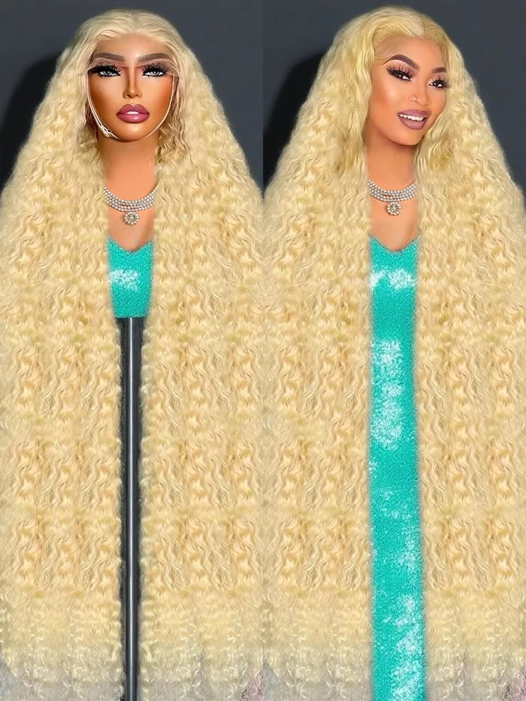 

Вьющиеся парики 613 Парик из натуральных волос 13x6 HD Глубокие волнистые фронтальные парики 250% Плотность Медовый блондин Цветные 13x4 Парики из натуральных волос на кружеве спереди