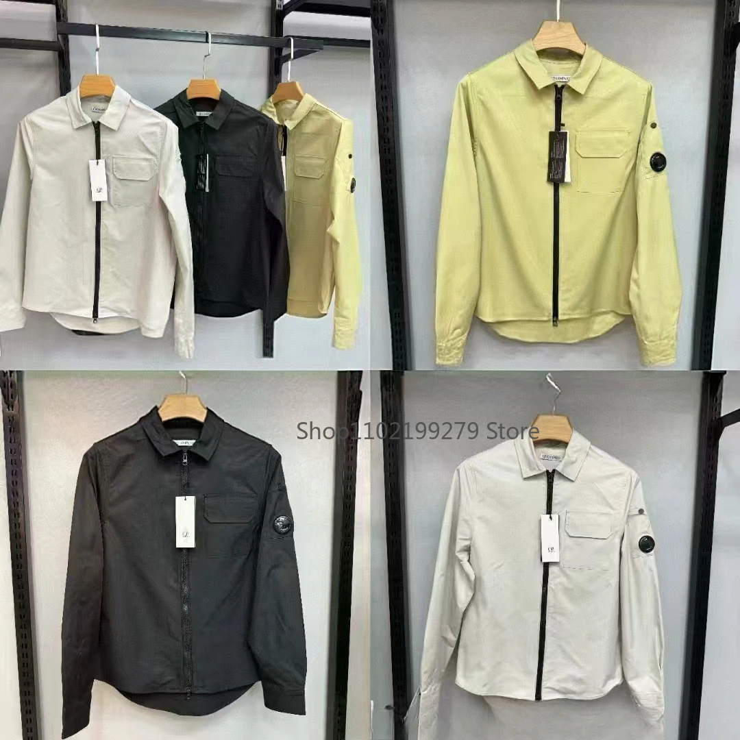 2025 c. p. Shirt Jacke Langarm dünn schön stilvoll Designer neu in vielseitigen Mänteln Frühling Einfachheit Kleidung