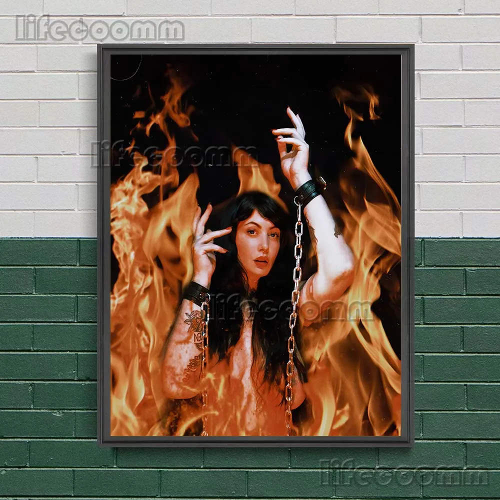 ملكة مصاصي الدماء والثعبان الساحرة خمر الرسم على لوحات القماش الجدارية طباعة مجردة السحر والباقنية ماجيك ملصق فني طباعة ديكور